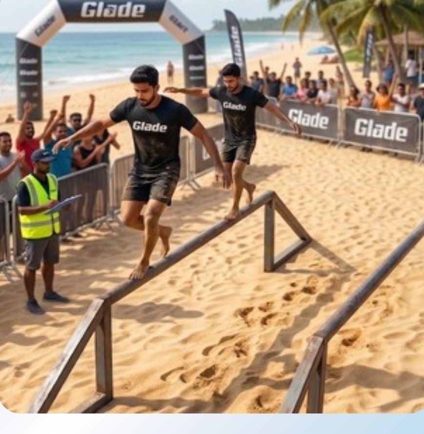 Catwalk obstacle at Glade Runner 2026 beach race