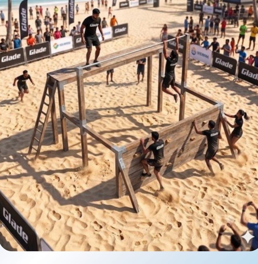 Swing & Miss obstacle at Glade Runner 2026 beach race