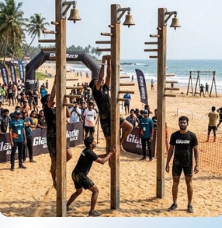 Up The Spiral obstacle at Glade Runner 2026 beach race