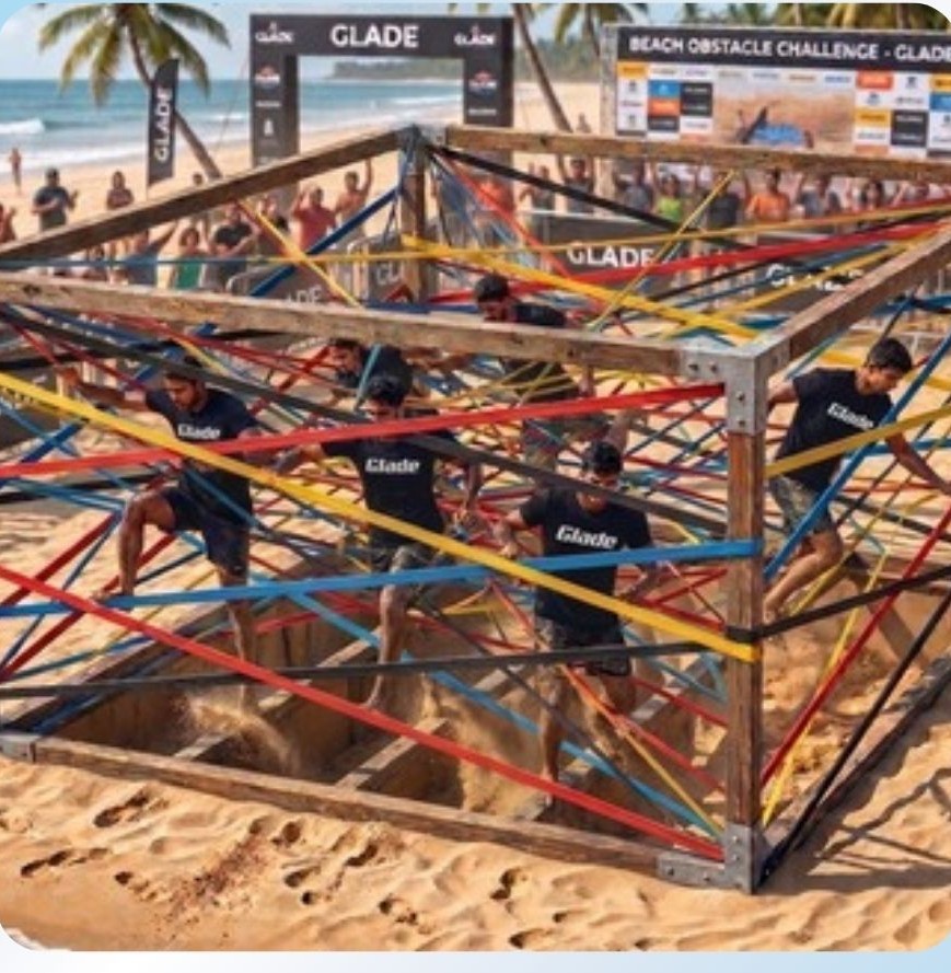 Web Of Lies obstacle at Glade Runner 2026 beach race