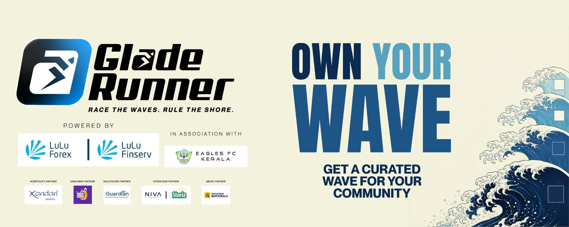 Own Your Wave — Glade Runner 2026 corporate and group packages